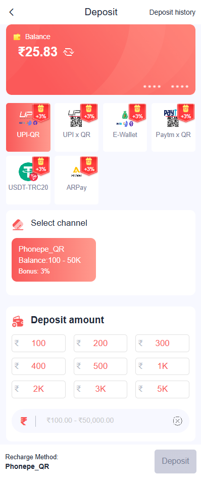 Daman Game Fast Deposit System